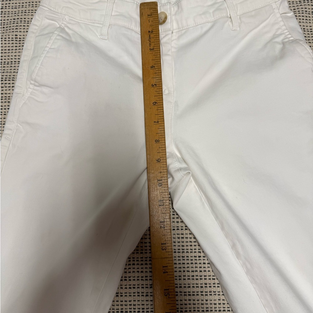 2 Tommy Bahama Woman’s White and Khaki Cotton Crop Ankle Pants - Picture 10 of 13